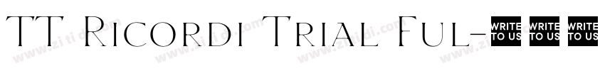 TT Ricordi Trial Ful字体转换